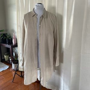 J. Jill Love Linen Shirt Top Blouse